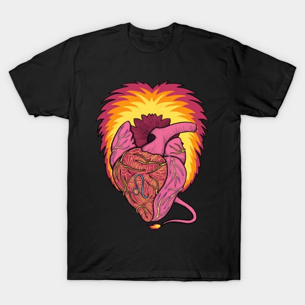 LEO HEART T-Shirt by Ranggasme